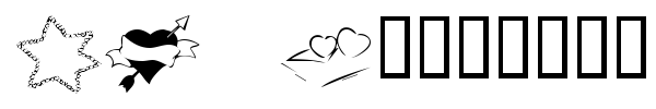 KR Valentines 2006 Seven font preview